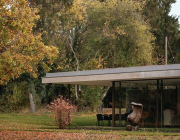 Eco new build with slim framed glazing in Buckinghamshire AONB